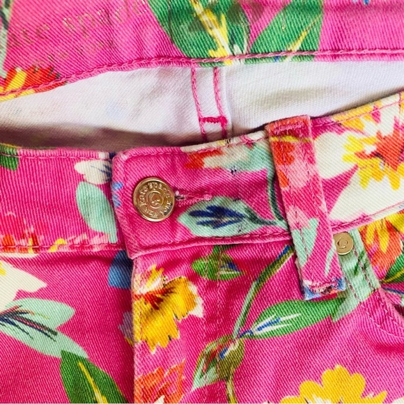 Kate Spade Barbie Pink Floral Print Jeans SZ 28 - Picture 5 of 5